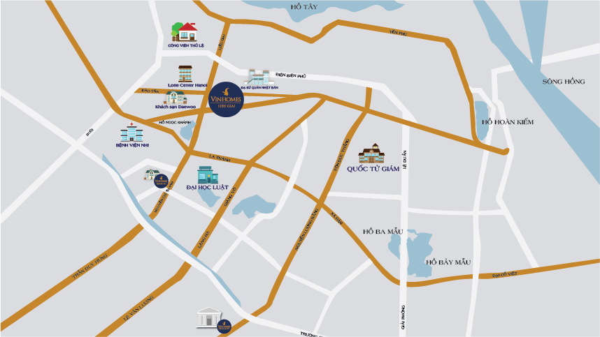Vị trí Vinhomes Liễu Giai Metropolis